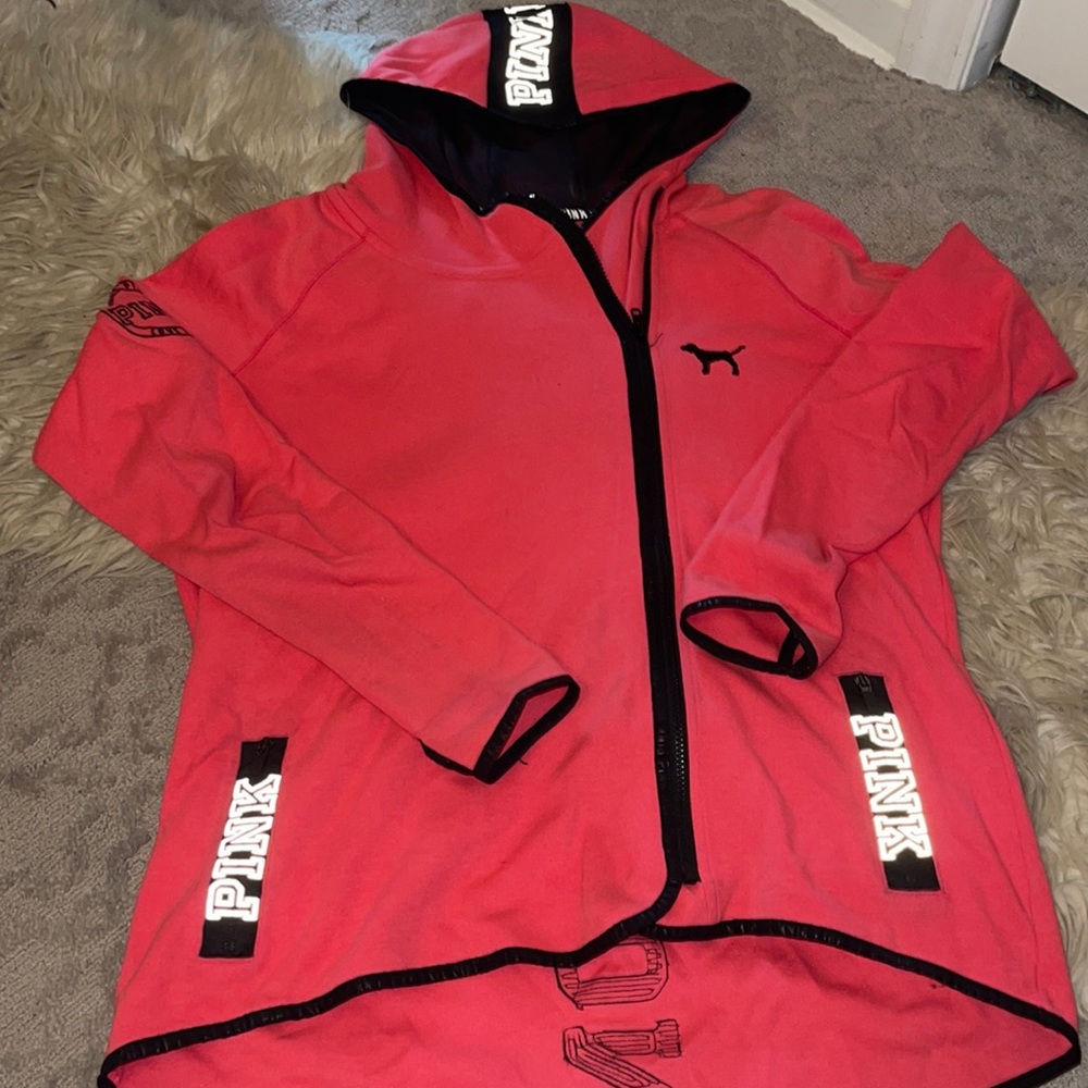 VS Pink Asymmetrical Zip Up